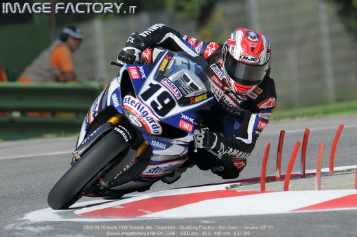 2009-09-26 Imola 1034 Variante alta - Superbike - Qualifyng Practice - Ben Spies - Yamaha YZF R1